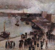 Departure of the SS Orient from Circular Quay Charles conder